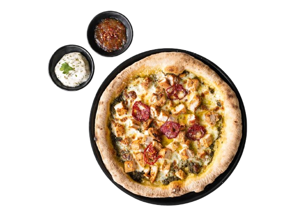 پیتزا چیکن پستو